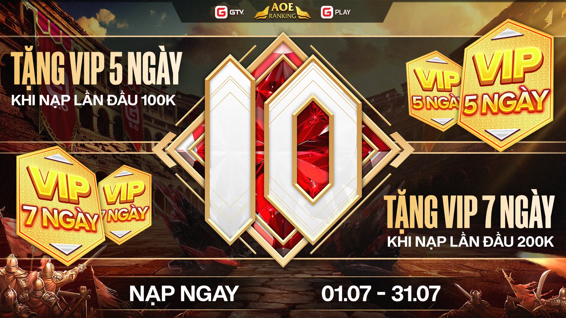 Tổng hợp sự kiện ưu đãi kỷ niệm 10 năm phát triển nền tảng GPlay