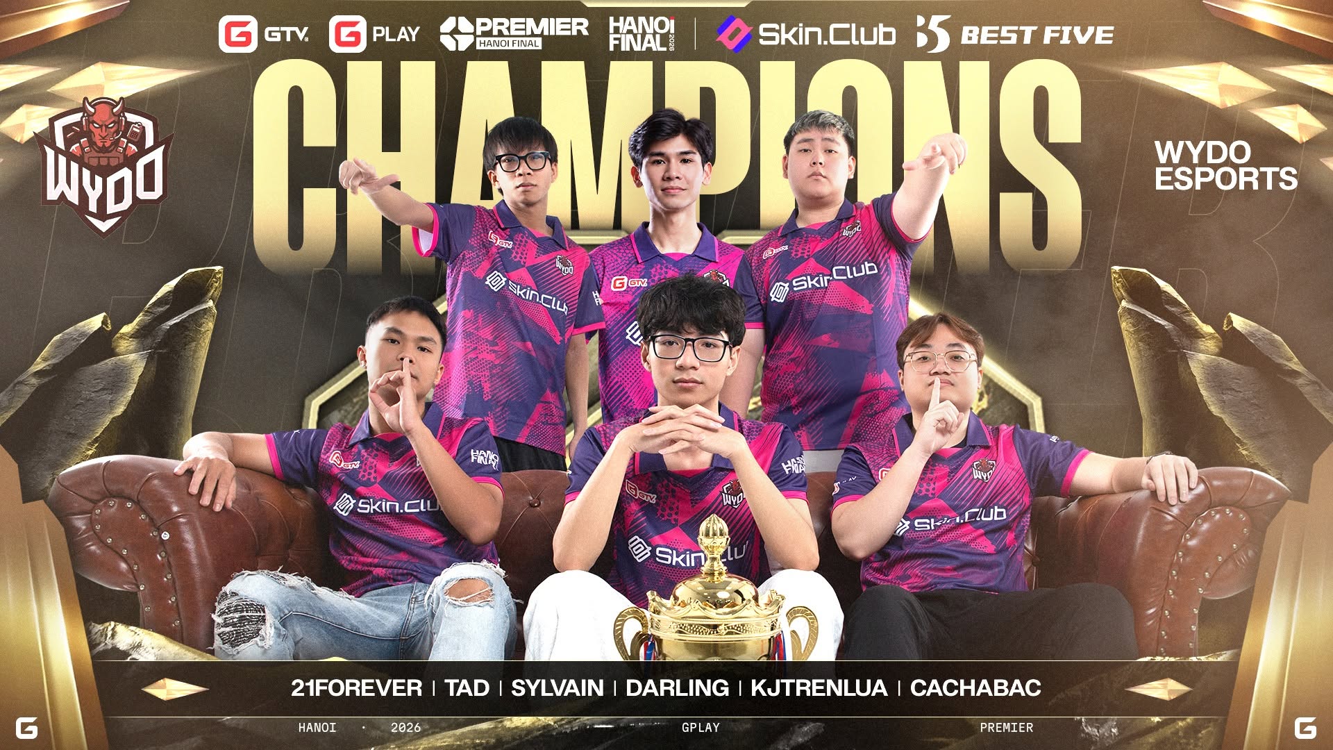 WYDO Esports lên ngôi vô địch Hanoi Final 2026, khép lại hành trình hơn 3 tháng tranh tài của CS2 Việt Nam