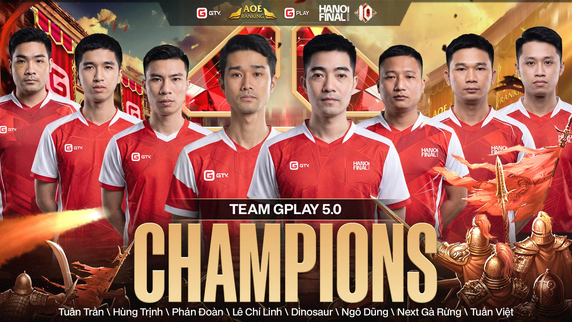 Team GPlay 5.0 vô địch thể thức 1vs2 Random: Khép lại màn tranh tài đầy cảm xúc tại Hanoi Final 2026