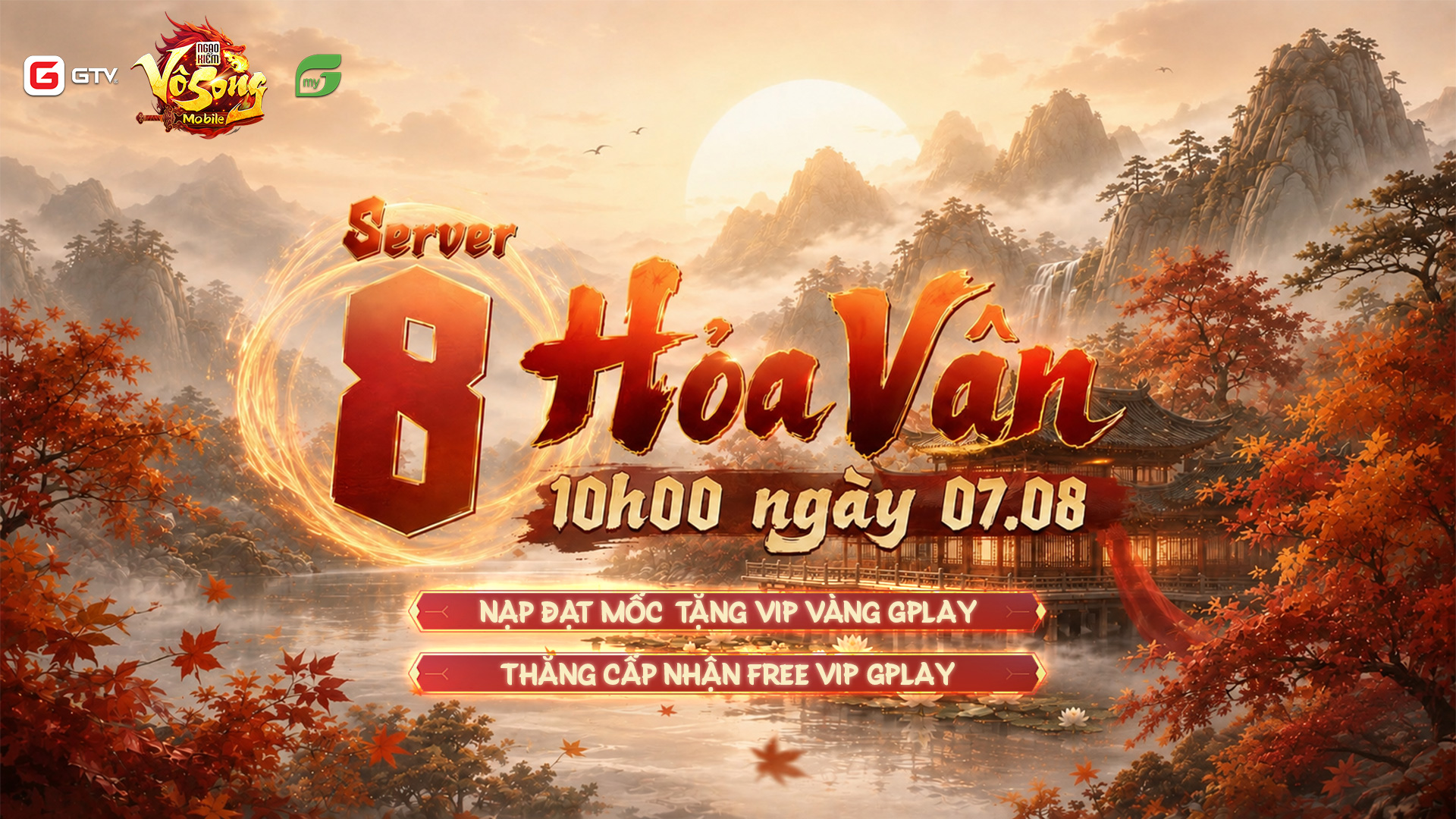 Ngạo Kiếm Vô Song khai mở S8 Hỏa Vân - Chuỗi sự kiện tuyệt đỉnh rinh VIP miễn phí